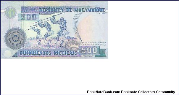 Banknote from Mozambique year 1991