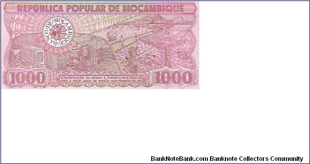 Banknote from Mozambique year 1989