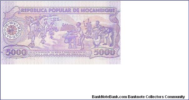 Banknote from Mozambique year 1989