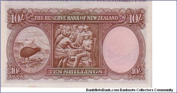Banknote from New Zealand year 1965