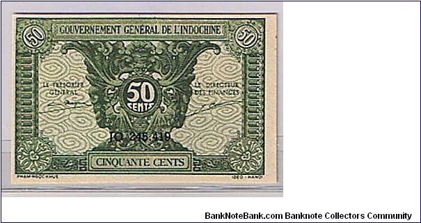 FRENCH INDOCHINA
 50 CENTS Banknote