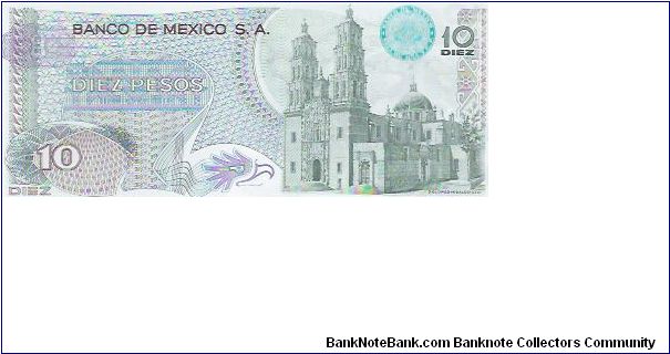 Banknote from Mexico year 1969