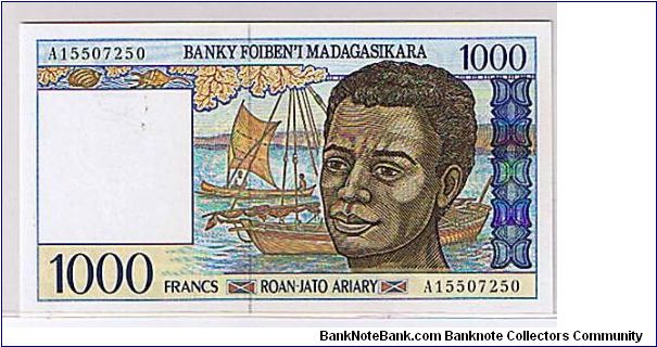 1000 FRANCS Banknote