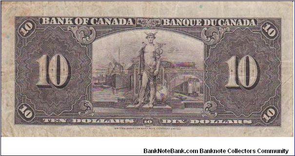 Banknote from Canada year 1937