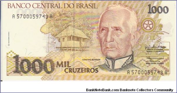 Brazil 1000 Cruzeiros Banknote