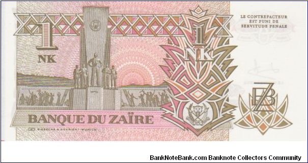 Banknote from Congo year 1993