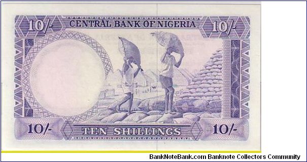 Banknote from Nigeria year 1968