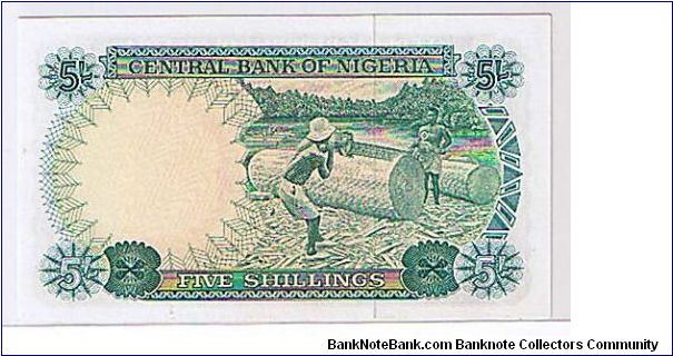 Banknote from Nigeria year 1968