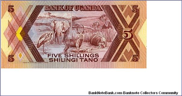 Banknote from Uganda year 1987