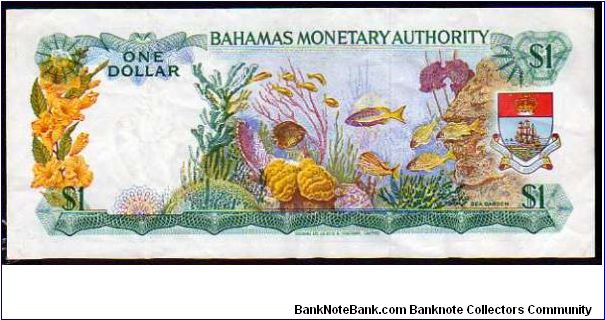 Banknote from Bahamas year 1968