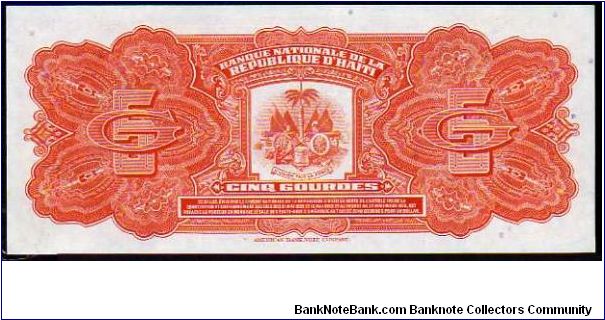 Banknote from Haiti year 1973