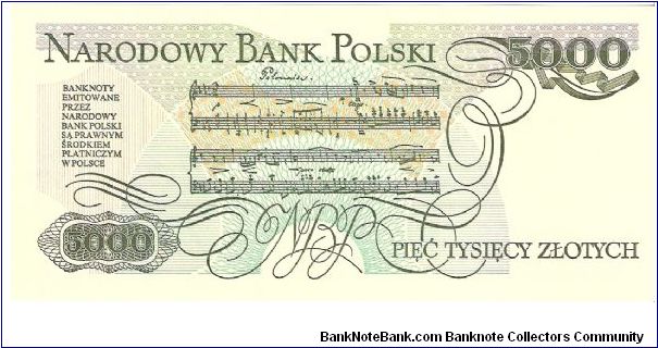 Banknote from Poland year 1988