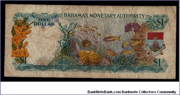 Banknote from Bahamas year 1968