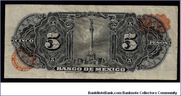 Banknote from Mexico year 1969