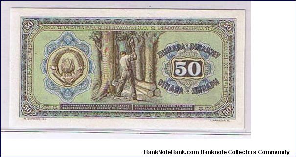 Banknote from Yugoslavia year 1946