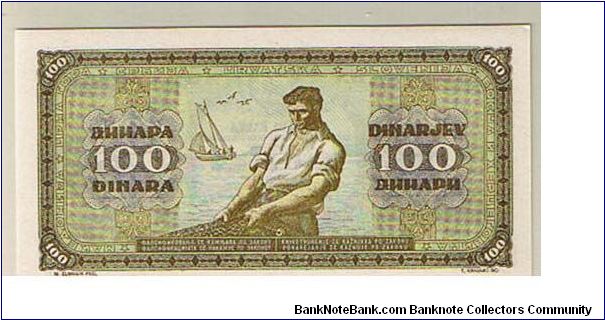 Banknote from Yugoslavia year 1946