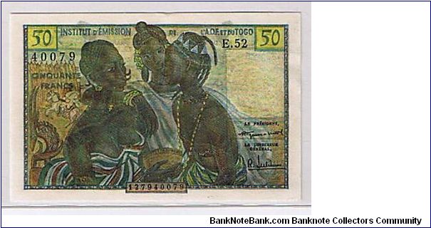 WEST AFRICA STATES
50 FRANCS Banknote