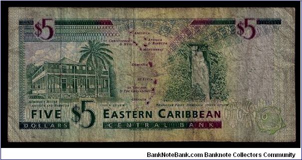 Banknote from Antigua and Barbuda year 1993