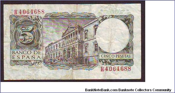 Banknote from Spain year 1954