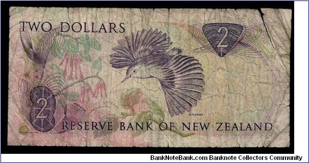 Banknote from New Zealand year 1985
