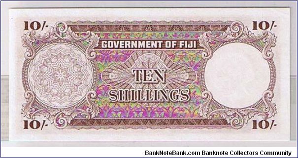 Banknote from Fiji year 1965