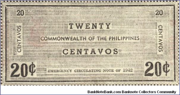 Banknote from Philippines year 1942