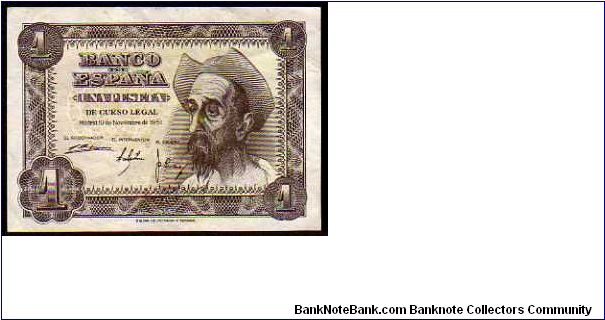 1 Peseta__
Pk 139 a__

19-11-1951
 Banknote