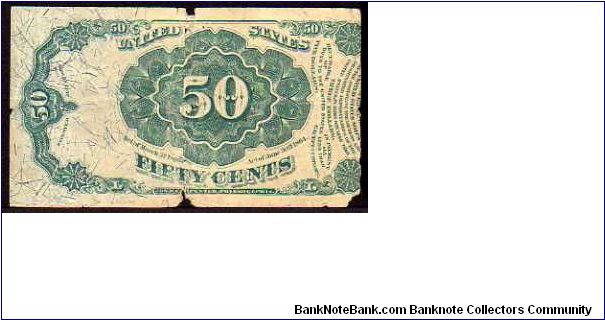 Banknote from USA year 1875