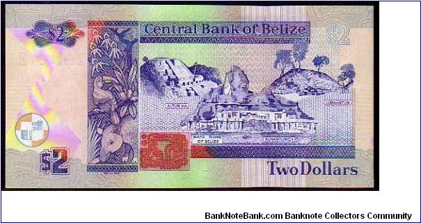 Banknote from Belize year 2005