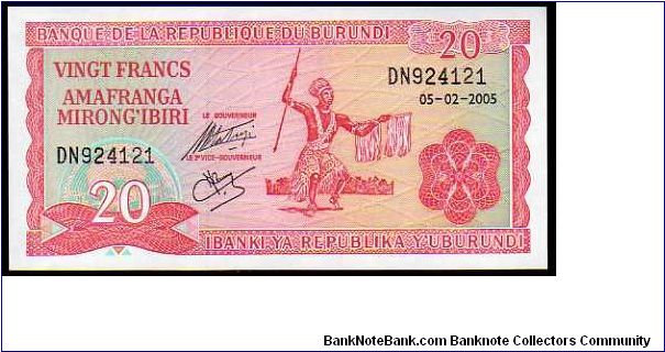 20 Francs__
Pk 33__

05-02-2005
 Banknote