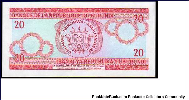 Banknote from Burundi year 2005