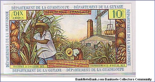 Banknote from French Guiana year 1964