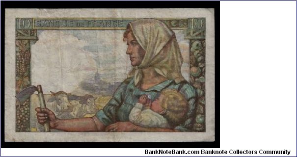 Banknote from France year 1944