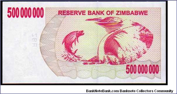 Banknote from Zimbabwe year 2008