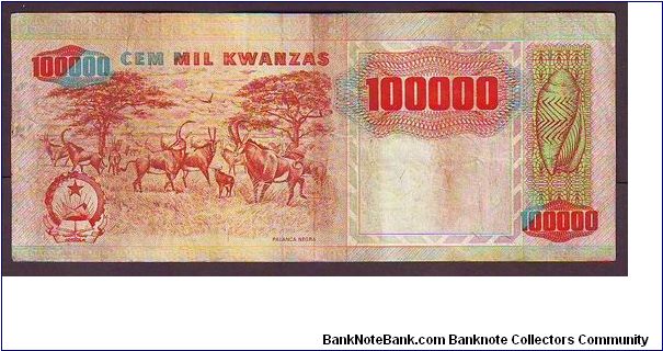 Banknote from Angola year 1991