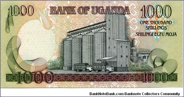 Banknote from Uganda year 2005