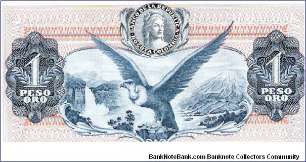 Banknote from Colombia year 1970