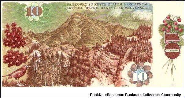 Banknote from Czech Republic year 1986