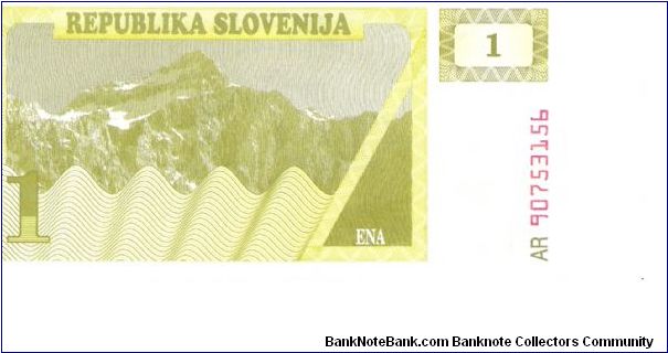 Banknote from Slovenia year 1990