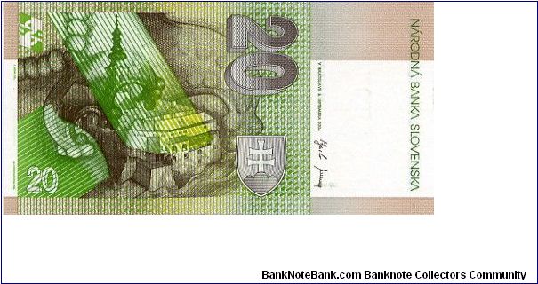 Banknote from Slovakia year 2004