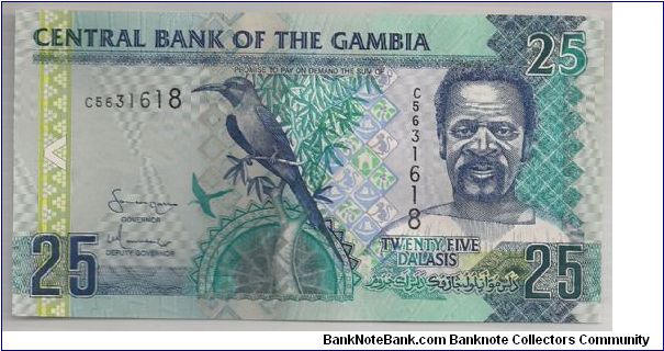 Gambia 25 Dalasis 2006 P27. Banknote