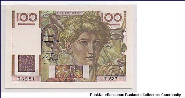 FRANCE 100 FRANCS Banknote