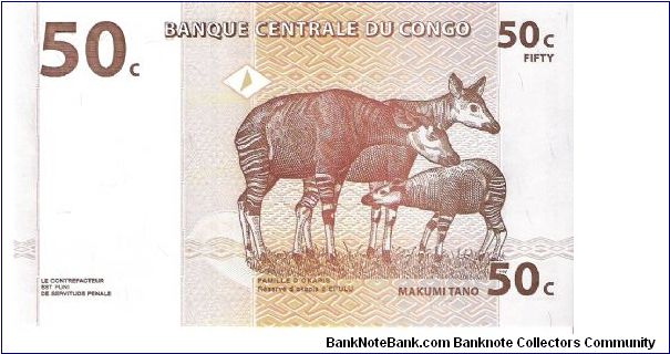 Banknote from Congo year 1997