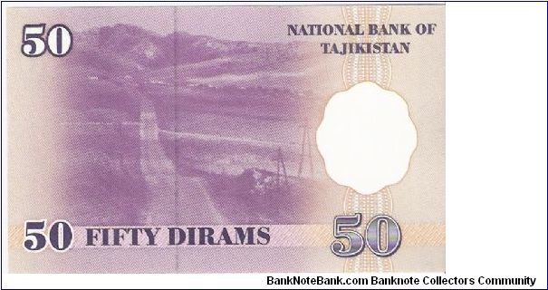 Banknote from Tajikistan year 1999