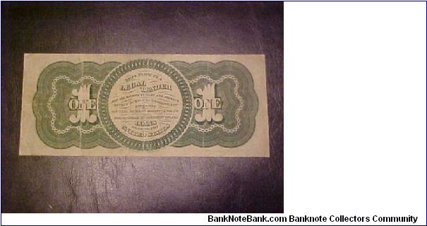 Banknote from USA year 1862
