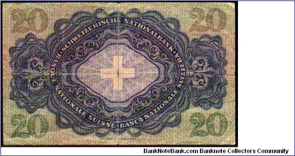 Banknote from Switzerland year 1944