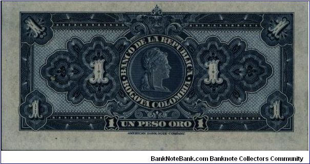 Banknote from Colombia year 1942