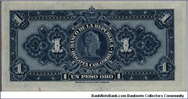 Banknote from Colombia year 1950