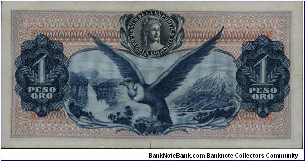 Banknote from Colombia year 1959