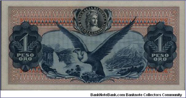 Banknote from Colombia year 1961
